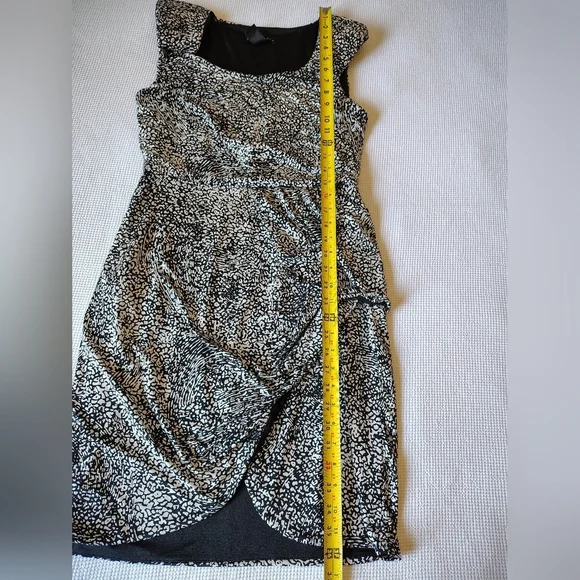 Apostrophe Black and White Women's Dress Size M - Picture 8 of 11